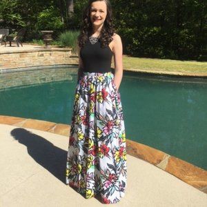 Aidan Mattox Floral Dress